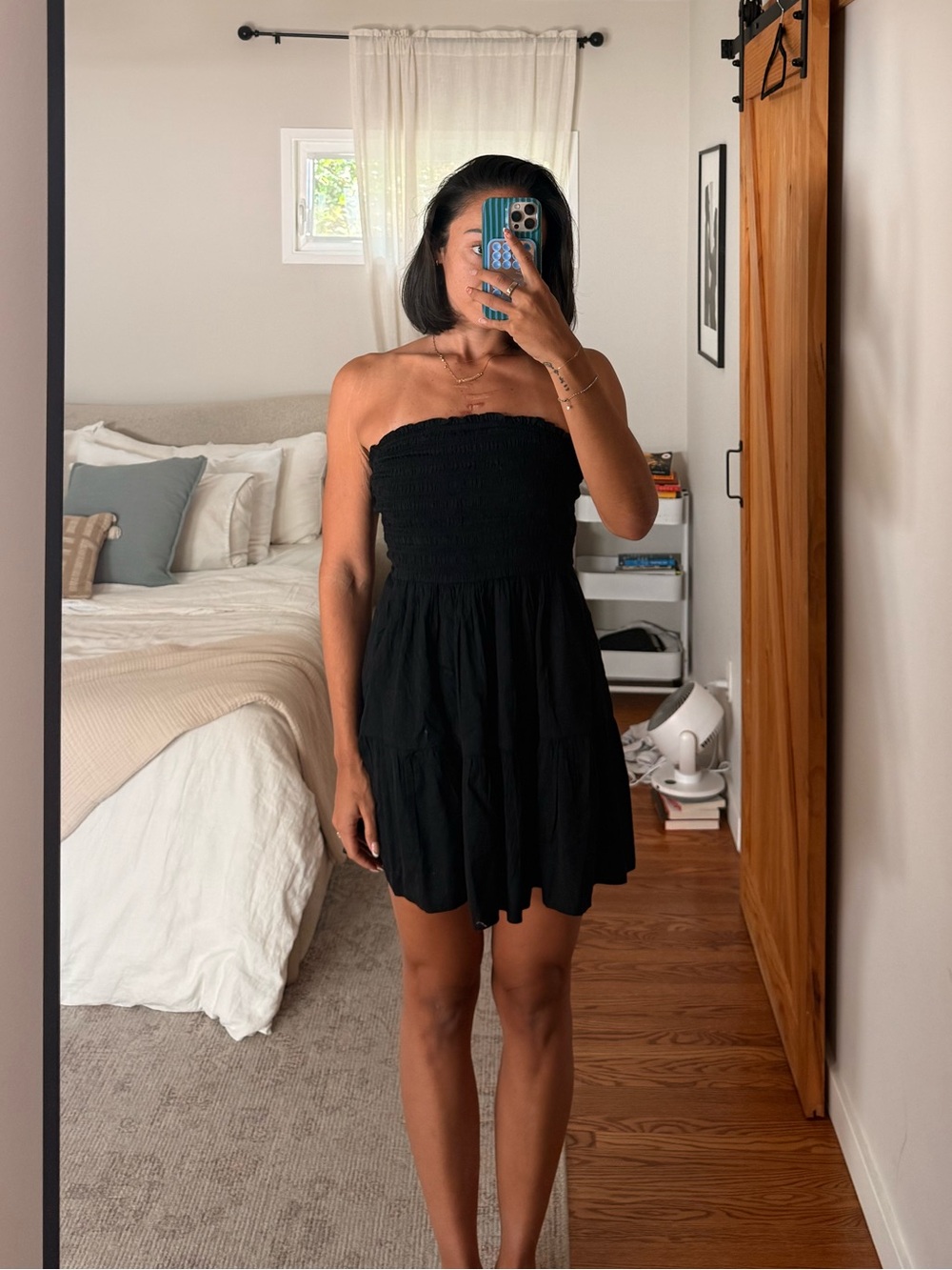 GAP Strapless Black Mini Dress